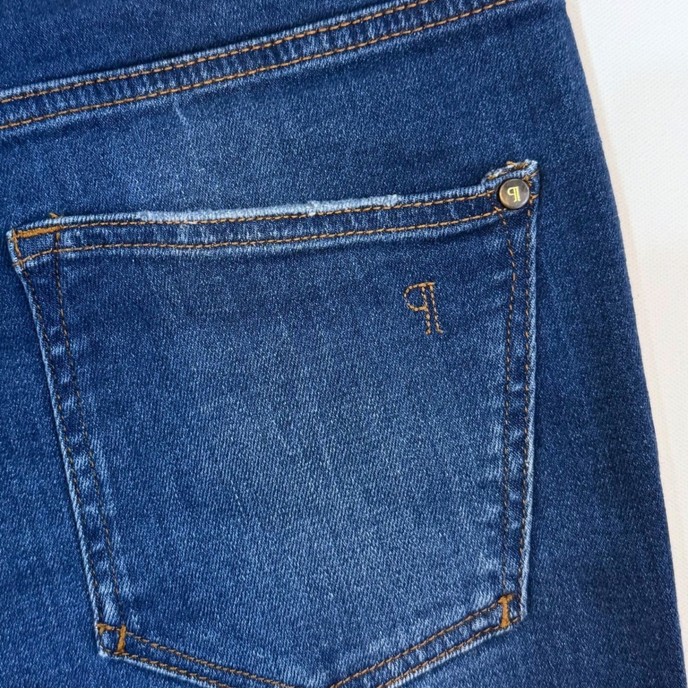 Pilcro and the Letterpress The Icon Flare Jeans Medium Blue 32 70s Boho Chic - Picture 5 of 10